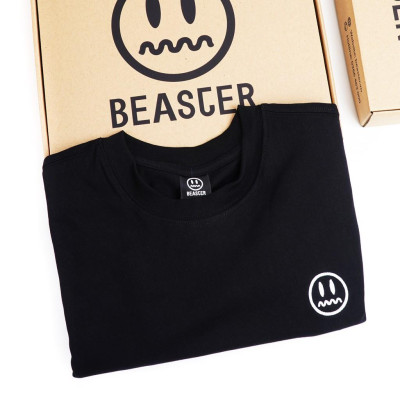Áo thun tay lỡ unisex form rộng basic Beaster All Day Long cotton cao cấp bo cổ tròn