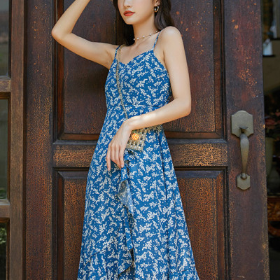 Đầm maxi đuôi cá 2 dây baby trắng, dáng thon gọn dễ mặc, chất voan cotton đẹp, mềm mại | MX059