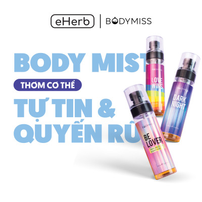 [MUA 1 TẶNG 1]Bodymist Nam Nữ Toàn Thân Lưu Hương 6 Giờ - Nước Hoa Hẹn Hò BODYMISS 105ml (Chai)
