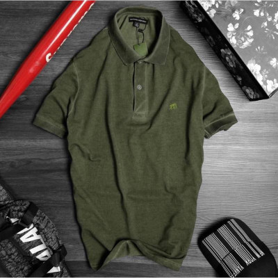 Áo thun polo nam bụi_wax acid_nam tính