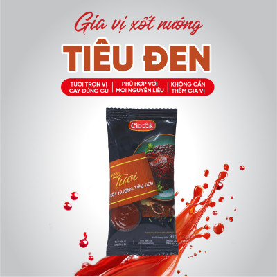 Xốt Nướng Tiêu Đen 90G, Vị Bùi Béo Nhẹ Thanh Đạm Cicook