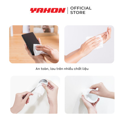 Thùng Khăn Ướt Cồn LET-GREEN 50 Miếng/Bao, 36 Bao/Thùng