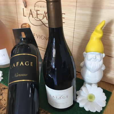 Rượu vang Organic Famille Lafage Narassa 2018 (Pháp) kèm túi hộp,đồ khui  