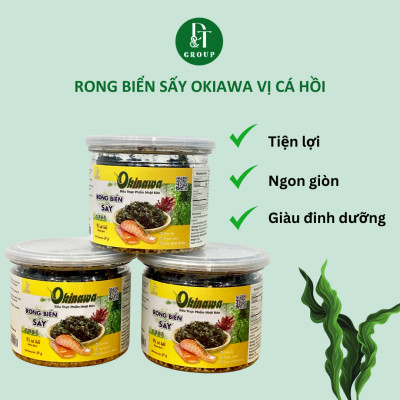 Hộp rong biển sấy khô Okinawa vị cá hồi 30g - ăn liền DTFood