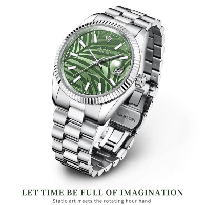 Đồng Hồ Nam Cadisen C8198M Chính Hãng Full Box Chống Nước Kính Chống Xước Dây Thép BH 2 Năm Máy Cơ