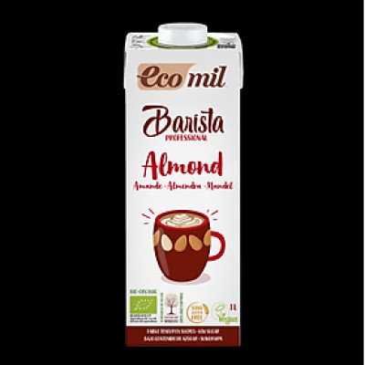 Sữa Barista Ecomil Hữu Cơ 1L - Yến Mạch, Hạnh Nhân, Dừa - Organic Barista Milk No Added Sugar Oat, Almond, Coconut