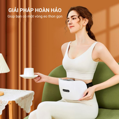 Đai Massage Bụng Hỗ Trợ tan Mỡ Bụng, Xoa Bóp Cùng Lúc Làm Nóng, Mát Xa Cổ Vai Lưng Đùi  Megou TY-308 BH 1 Năm