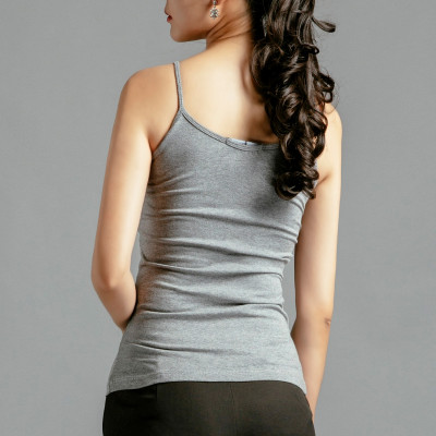 Áo Thun Ôm Hai Dây Camisole Thời trang thiết kế Hity Top097 (Xám Sương Khói)