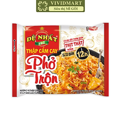ACECOOK - Phở trộn Đệ Nhất hương vị Thập cẩm cay, Phở thập cẩm cay trộn Đệ Nhất Phở trộn ăn liền (82g/gói)