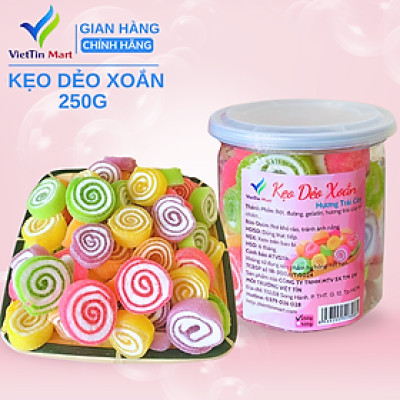 Kẹo Dẻo Xoắn Hương Trái Cây VietTin Mart