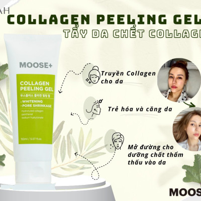 Tẩy da chết MOOSE+ Peeling Gel chăm sóc da sáng mịn 150ml