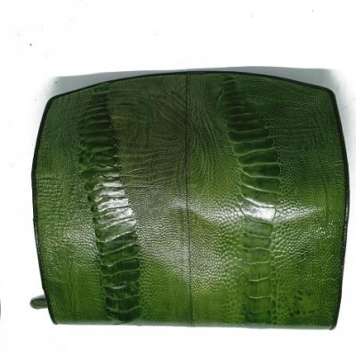 Túi đeo da đà điểu Huy Hoàng (xanh rêu) HT6419