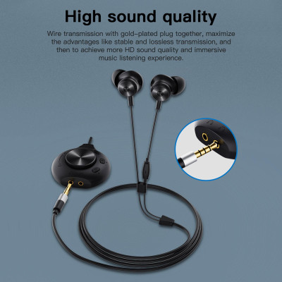 Tai nghe có dây Bluedio Li Pro 3.5mm chống ồn 7.1 Card, âm thanh ảo, tích hợp micrô