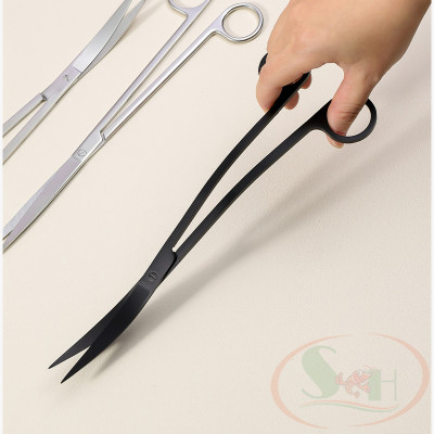 Kéo cắt tỉa cây thủy sinh DIY thép không gỉ vệ sinh bể cá tép san hô