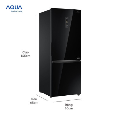 Tủ lạnh ngăn đông dưới Aqua 292 Lít AQR-IG338EB(GB) - Freeship toàn quốc - Bảo hành 2 năm - Hàng chính hãng