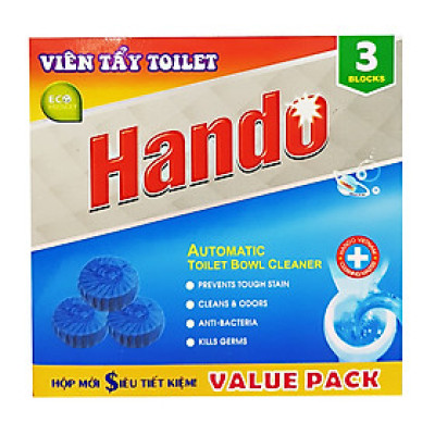 Viên tẩy sạch và làm thơm xanh Hando 3 viên Value Pack