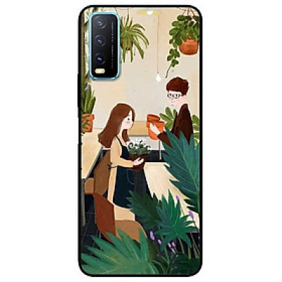 Ốp lưng dành cho Vivo Y20 - Y20s - Y12s mẫu Cặp Đôi Bán Hoa