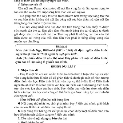 Bồi Dưỡng Học Sinh Giỏi Phát Triển Kĩ Năng Làm Bài Văn Trung Học Phổ Thông