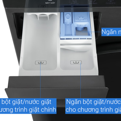 WT1410NHB - Tháp giặt sấy compact với bộ điều khiển trung tâm WT1410NHB - Hàng chính hãng (chỉ giao HCM)