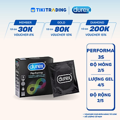 Bao cao su Durex Performa 3 bao