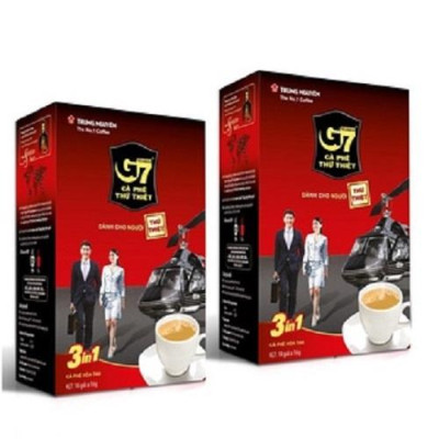 Combo 2 Hộp Cà Phê Hòa Tan G7 3in1 Trung Nguyên – Hộp 18 Gói – Cà Phê Sữa Hòa Tan Tiện Lợi, Đậm Vị Việt