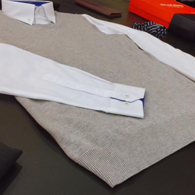 ÁO LEN GILE NAM ALIGRO - XÁM NHẠT