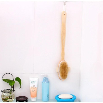 ️FREE SHIP️ Bàn chải da khô và ướt Chính hãng 100% Skin (Tẩy tế bào chết - Massage - Cán dài tháo rời 40cm) FS1167
