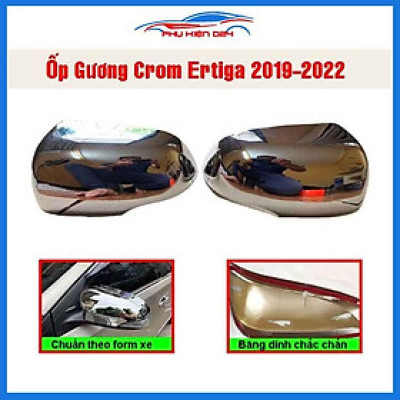 Ốp gương Ertiga 2019-2020-2021-2022 mạ crom bảo vệ chống trầy trang trí làm đẹp xe