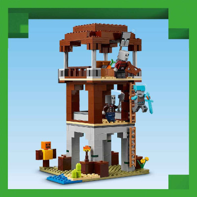 Đồ Chơi Lắp Ráp Trạm Canh Của Kẻ Cướp Và Quái Thú Ravager LEGO MINECRAFT 21278 (665 chi tiết)