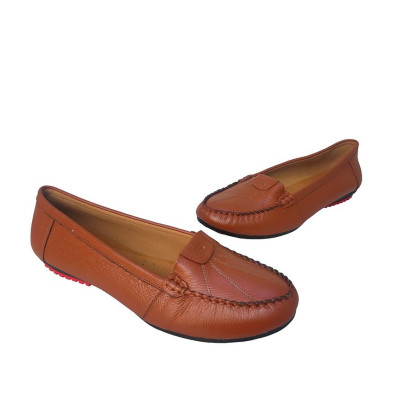 Giày Mọi Nữ Đế Bệt HÀ NAM Da Bò Thật Cao Cấp GBBN2052