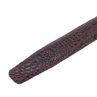 HC4207-08-09-44 - Thắt lưng nam da cá sấu Huy Hoàng gai lưng 3,5P màu đen, nâu đỏ, vàng bò, nâu đất