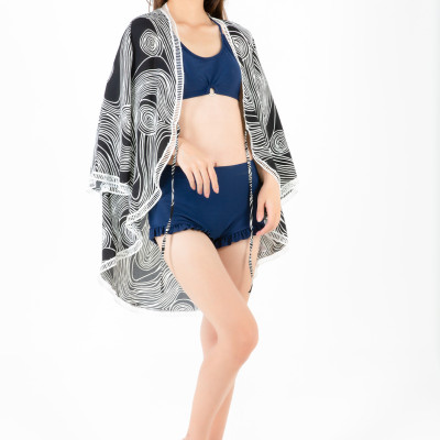 Áo Khoác Kimono LMcation Mara - Sóng Đen 