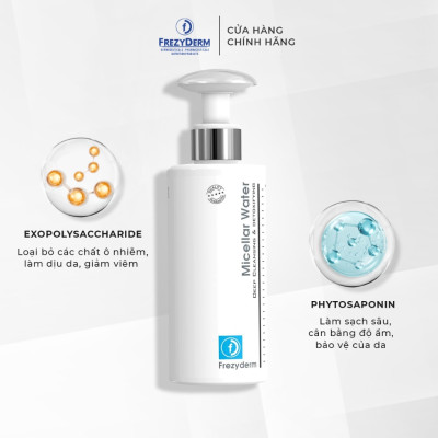 Nước tẩy trang làm sạch sâu cho da lão hóa Frezyderm Micellar Water Active Cleansing 200ml