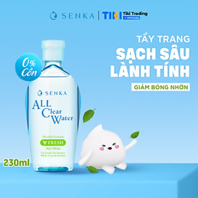 Nước tẩy trang sạch thoáng Senka A.L.L.Clear Water Fresh 230ml