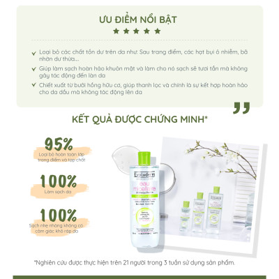 Nước tẩy trang Evoluderm Eau Micellaire 500ml