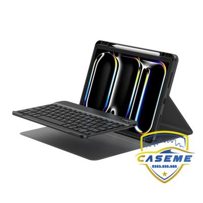 Bao da bàn phím dành cho iPad Pro M4 11 inch 2024 Wi Wu MK-006 – 3 trong 1 kèm bút cảm ứng - Hàng chính hãng