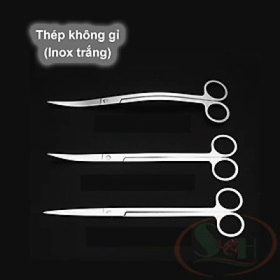 Kéo cắt tỉa cây thủy sinh DIY thép không gỉ vệ sinh bể cá tép san hô