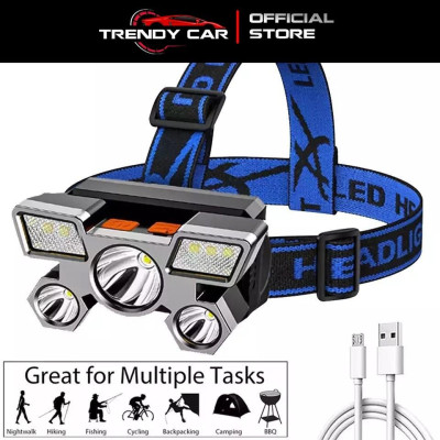 Đèn Pin Đội Đầu Siêu Sáng Chống Thấm Nước Có Thể Sạc Lại Tiện Dụng đèn pin siêu sáng mẫu mới