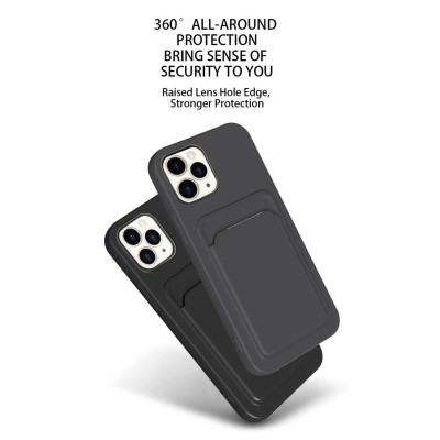 Ốp Lưng Case Bằng Da Kiêm Ví Đựng Thẻ Dành Cho iPhone 15 Pro Max / iPhone 15 Pro, MIPOW CARD BAG TPU LEATHER CASE - HÀNG CHÍNH HÃNG