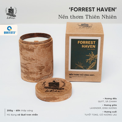 Nến Thơm Trị Liệu Le Rustique Thiên Nhiên (Forrest Haven) - Nến Thơm Cao Cấp - An Toàn Sức Khỏe