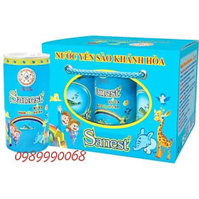 Nước Yến sào Sanest trẻ em - thùng 30 lon 190ml .7.5%