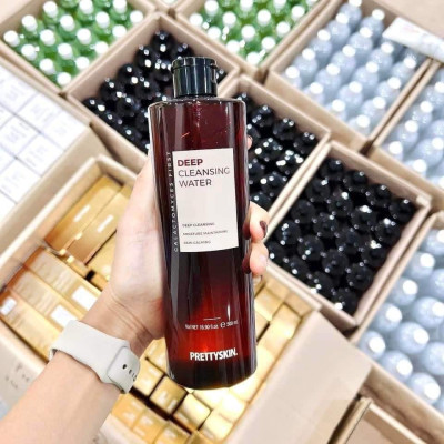 Nước Tẩy Trang Dưỡng Trắng Galactomyces Prettyskin Deep Cleansing Water 500ml, Tẩy Trang Cho Da Nhạy Cảm