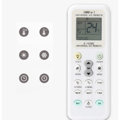 Remote Điều Khiển Điều Hòa Đa Năng - Dễ Sử Dụng - Thích Hợp Với Tất Cả Các Loại Máy Lạnh - Hàng nhập khẩu