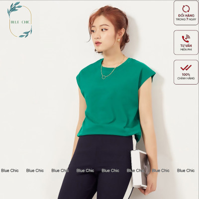 Áo phông nữ Hiền Trần BOUTIQUE cổ tròn tay hến form đẹp thun trơn co giãn tốt màu đen trắng thời trang basic