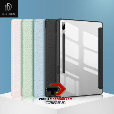 Bao da chống sốc Galaxy Tab S7, Tab S8 có ngăn đựng bút hiệu Dux Ducis Toby - Hàng nhập khẩu 