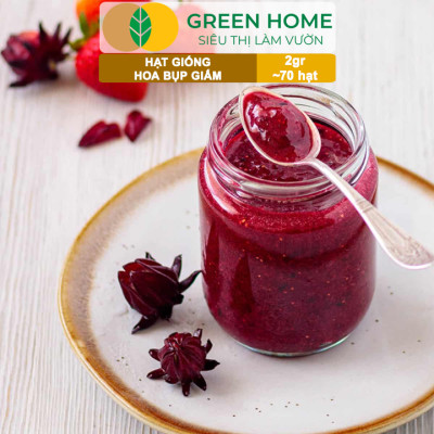 Hạt Giống Atiso Đỏ (Bụp Giấm) Greenhome, Gói 2gr~70 hạt, Dễ Trồng, Thu Hoạch Nhanh, Năng Suất Cao T20