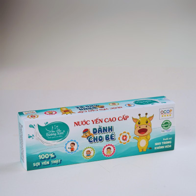 Nước Yến Chưng Sẵn Cho Bé Yến Sào Hoàng Kim - Tăng Đề Kháng, Hỗ Trợ Tiêu Hóa - Công Thức Chuyên Biệt, OCOP 4 Sao [Hộp Quà Tặng 05 hũ x70ml]