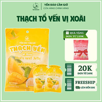 Yến Đảo - Thạch Tổ Yến Vị Xoài Hương Vị Trái Cây Tươi Ngon, Dinh Dưỡng Cho Cả Gia Đình