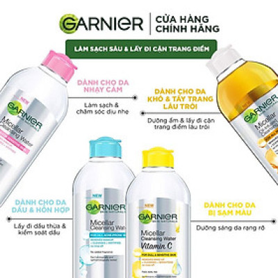 Nước Tẩy Trang làm Sạch Sâu Garnier Micellar Cleansing Water