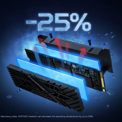 Ổ cứng SSD Acer Predator GM7000 Heatsink 512GB / 1TB / 2TB PCIe Gen 4x4, Tốc độ đọc Up to 7400 MB/s Bảo hành 5 năm Hàng chính hãng